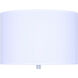 Biely 22.75 inch 100.00 watt Light Blue Table Lamp Portable Light