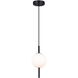 Nara 1 Light 6 inch Black Pendant Ceiling Light