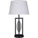Willow 26 inch 100.00 watt Matte Black Table Lamp Portable Light