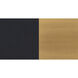 Kelvin LED 15.63 inch Black/Gold Pendant Ceiling Light in Black And Gold