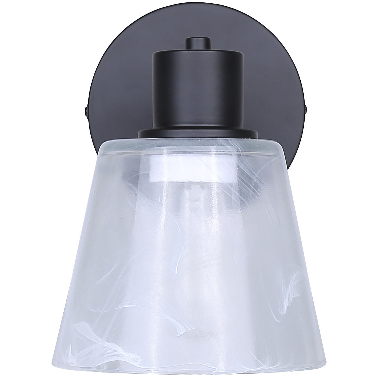 Luelle 1 Light 7.87 inch Black Vanity Light Wall Light