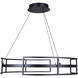 Amora LED 24 inch Black Chandelier Ceiling Light