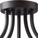 Madison 3 Light 15 inch Oil Rubbed Bronze Semi-Flush Ceiling Light
