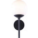 Madison 1 Light 17 inch Black Outdoor Wall Light