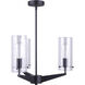 Madison 3 Light 20 inch Black Chandelier Ceiling Light