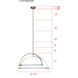 Keaton LED 33.5 inch Gold Chandelier Ceiling Light