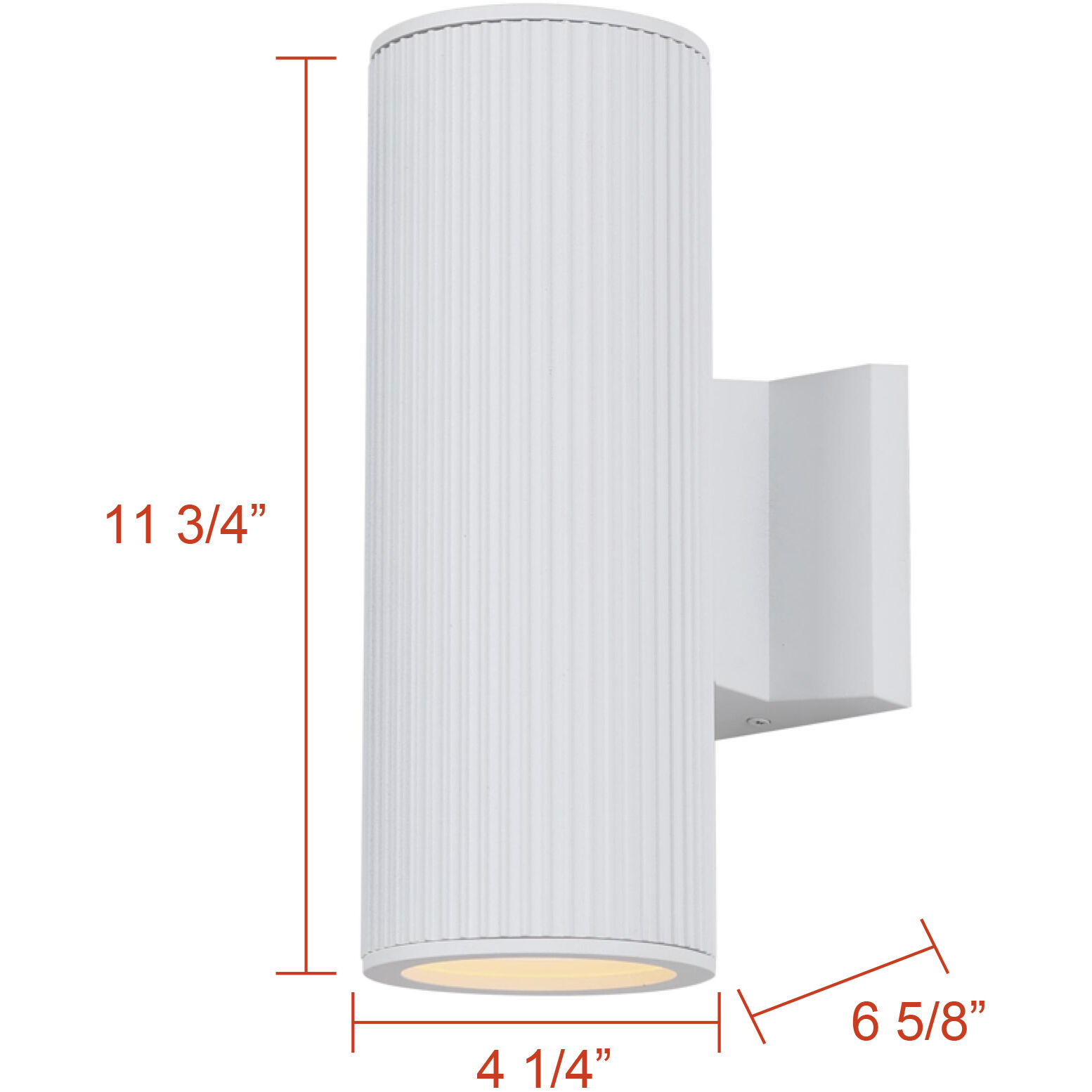 Rexton 2 Light 11.75 inch White Outdoor Wall Lantern