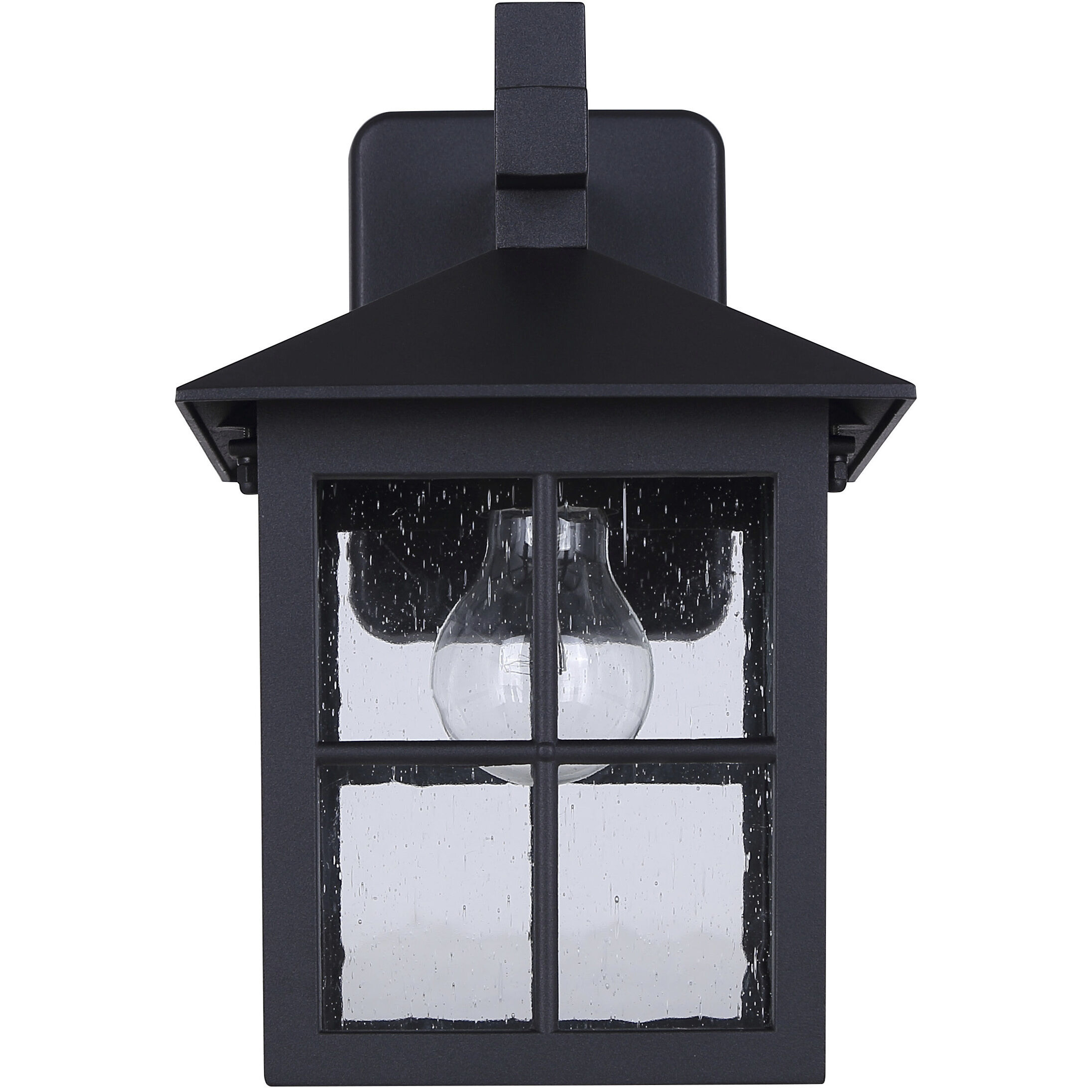 Dom 1 Light 11.5 inch Sand Black Outdoor Wall Lantern