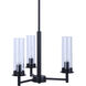Benson 3 Light 16 inch Black Chandelier Ceiling Light