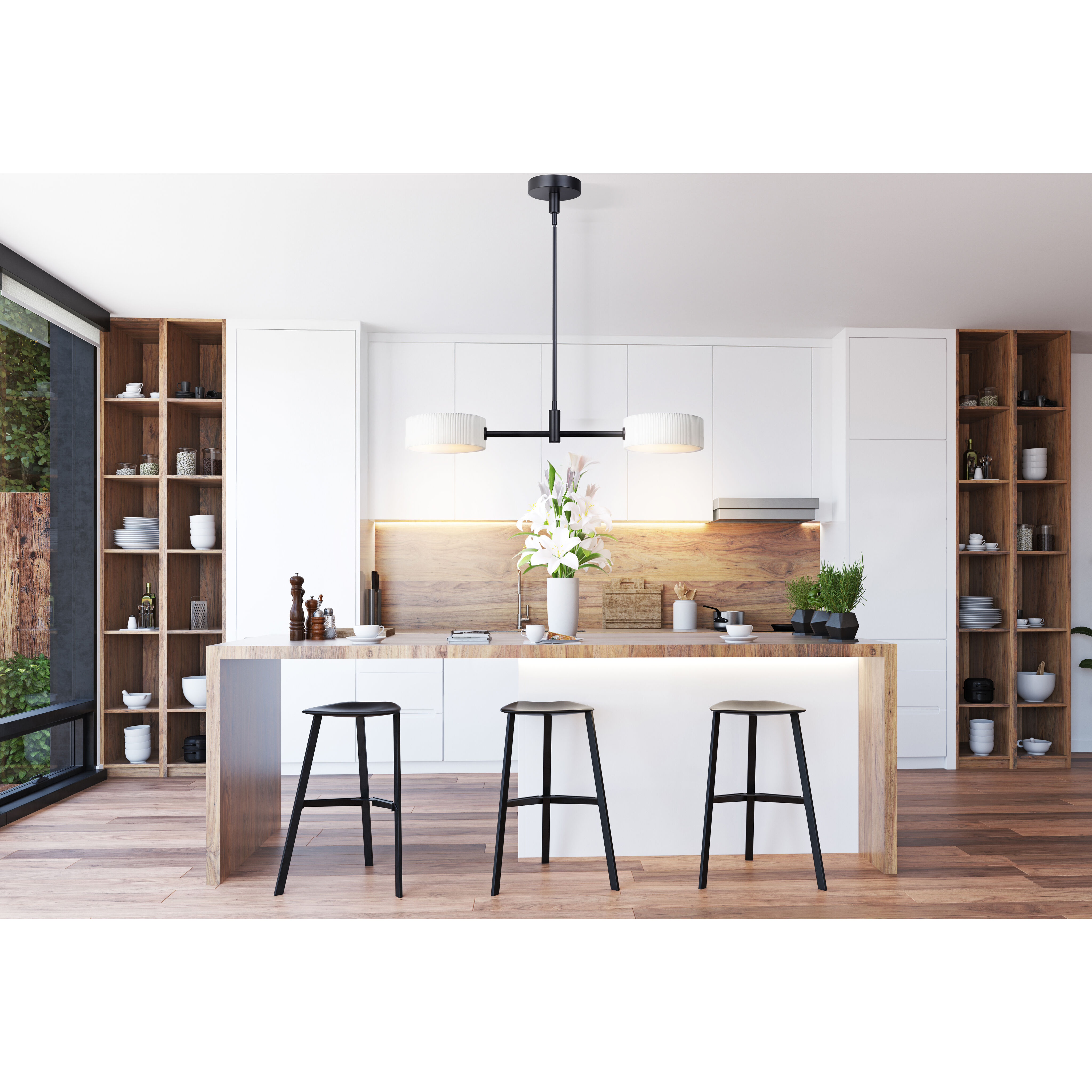 Carmynn LED 8.13 inch Black Pendant Ceiling Light