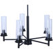 Benson 5 Light 23 inch Black Chandelier Ceiling Light