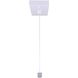 Maxton LED 36 inch White Chandelier Ceiling Light