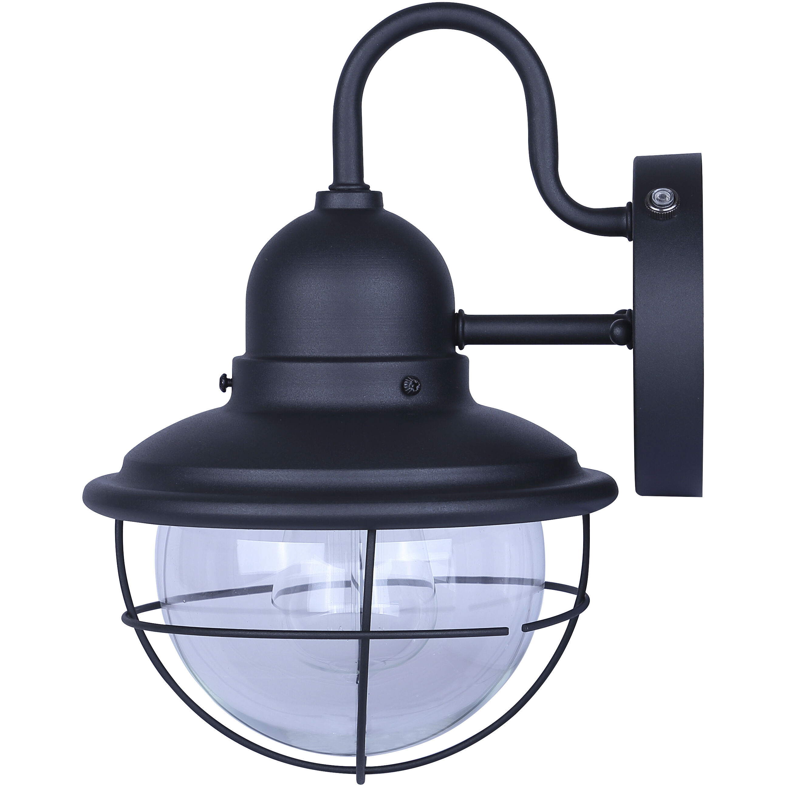 Alaric 1 Light 12.63 inch Black Outdoor Wall Lantern