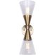 Lillian 2 Light 6 inch Gold Wall Fixture Wall Light