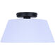 Aspen 1 Light 13.25 inch Black Flush Mount Ceiling Light