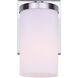 Britton 1 Light 6.13 inch Brushed Nickel Vanity Fixture Wall Light
