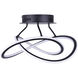 Madison LED 21 inch Black LED Semi-Flush Ceiling Light