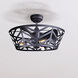Maud 24 inch Matte Black Indoor Fan