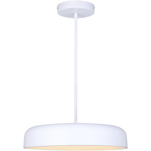 Zaria LED 18.25 inch White Chandelier Ceiling Light