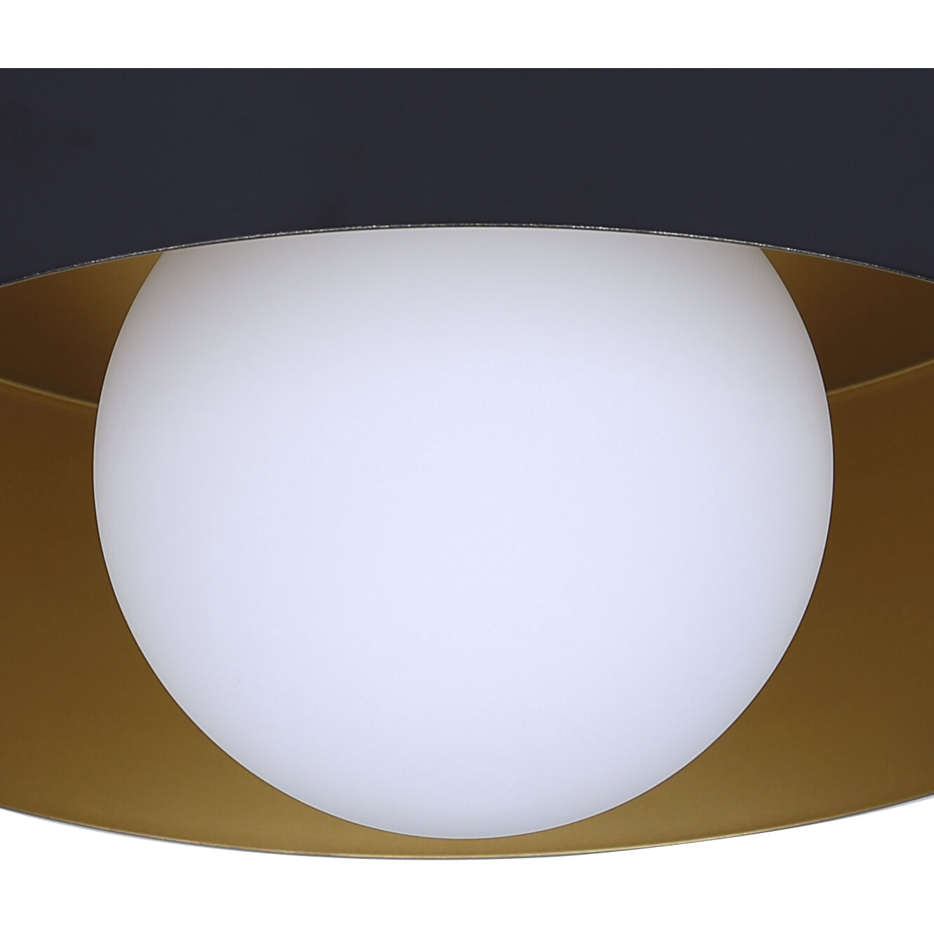 Daylon 1 Light 12.63 inch Black Flush Mount Ceiling Light