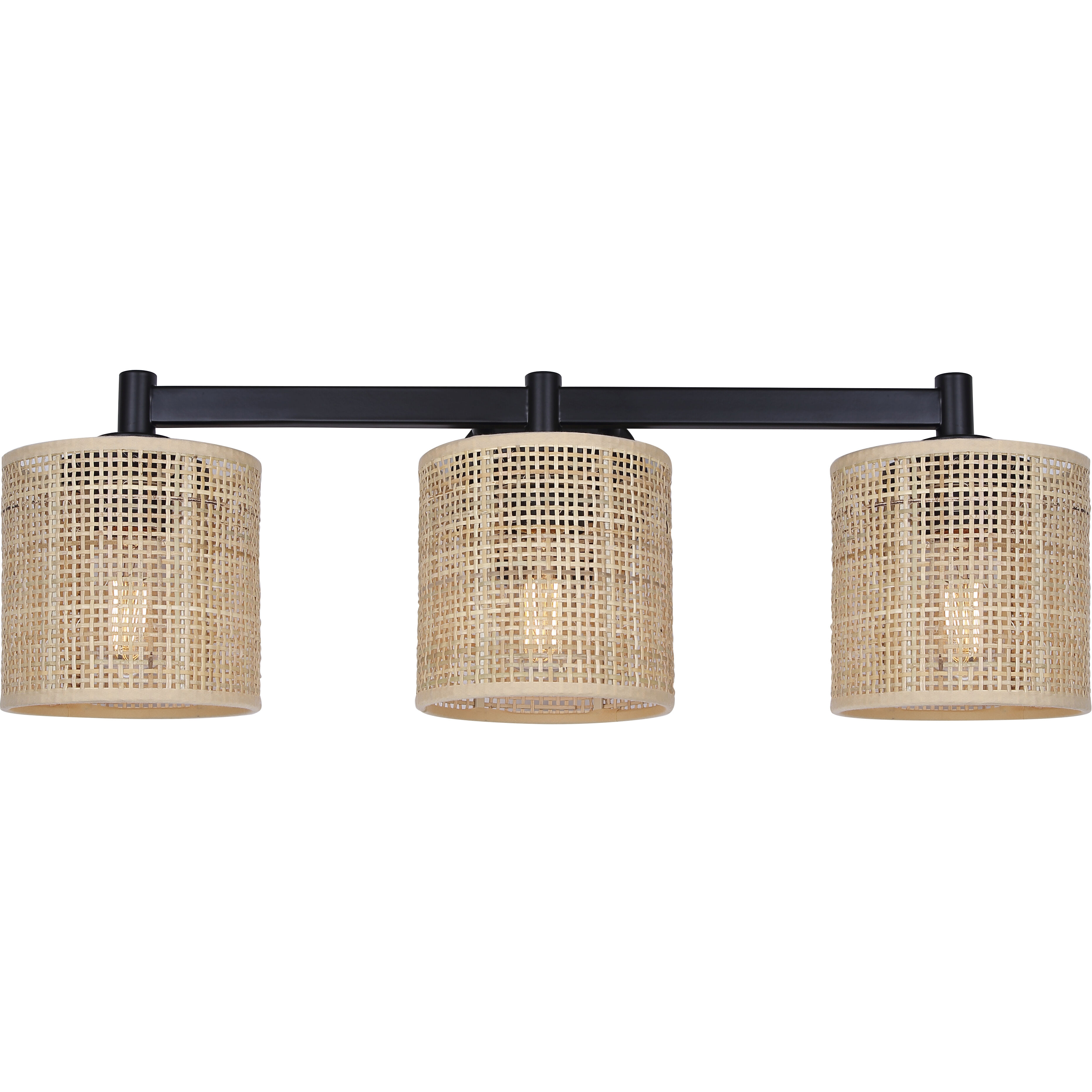 Meadow 3 Light 25.25 inch Black Vanity Light Wall Light