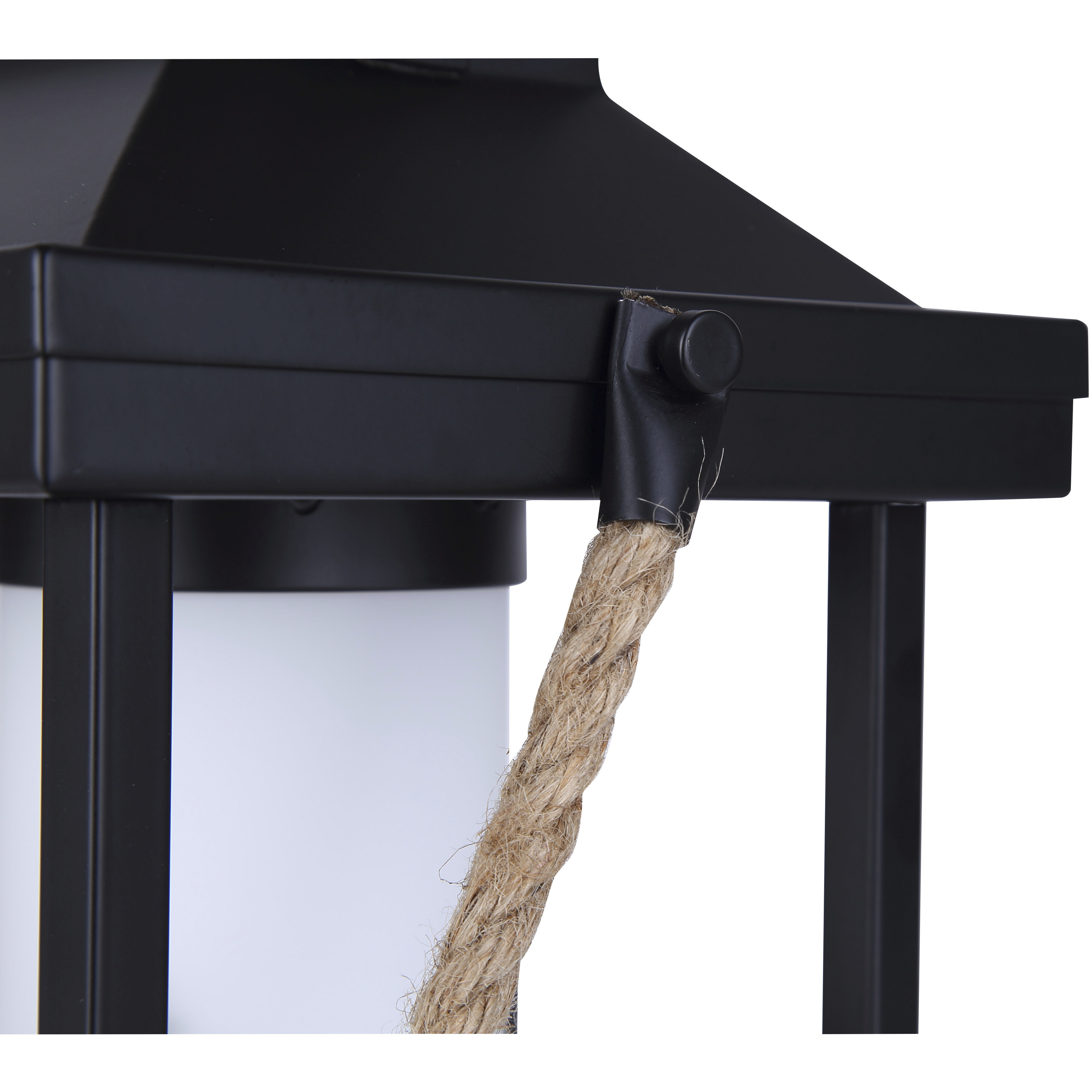 Collie 12.75 inch 60.00 watt Matte Black and Rope Table Lamp Portable Light