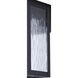 Shana 1 Light 12 inch Black Outdoor Wall Lantern