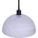 Marek 1 Light 13 inch Matte Black Rod Pendant Ceiling Light