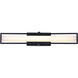 Madison LED 25 inch Black Vanity Light Wall Light in 25 in.