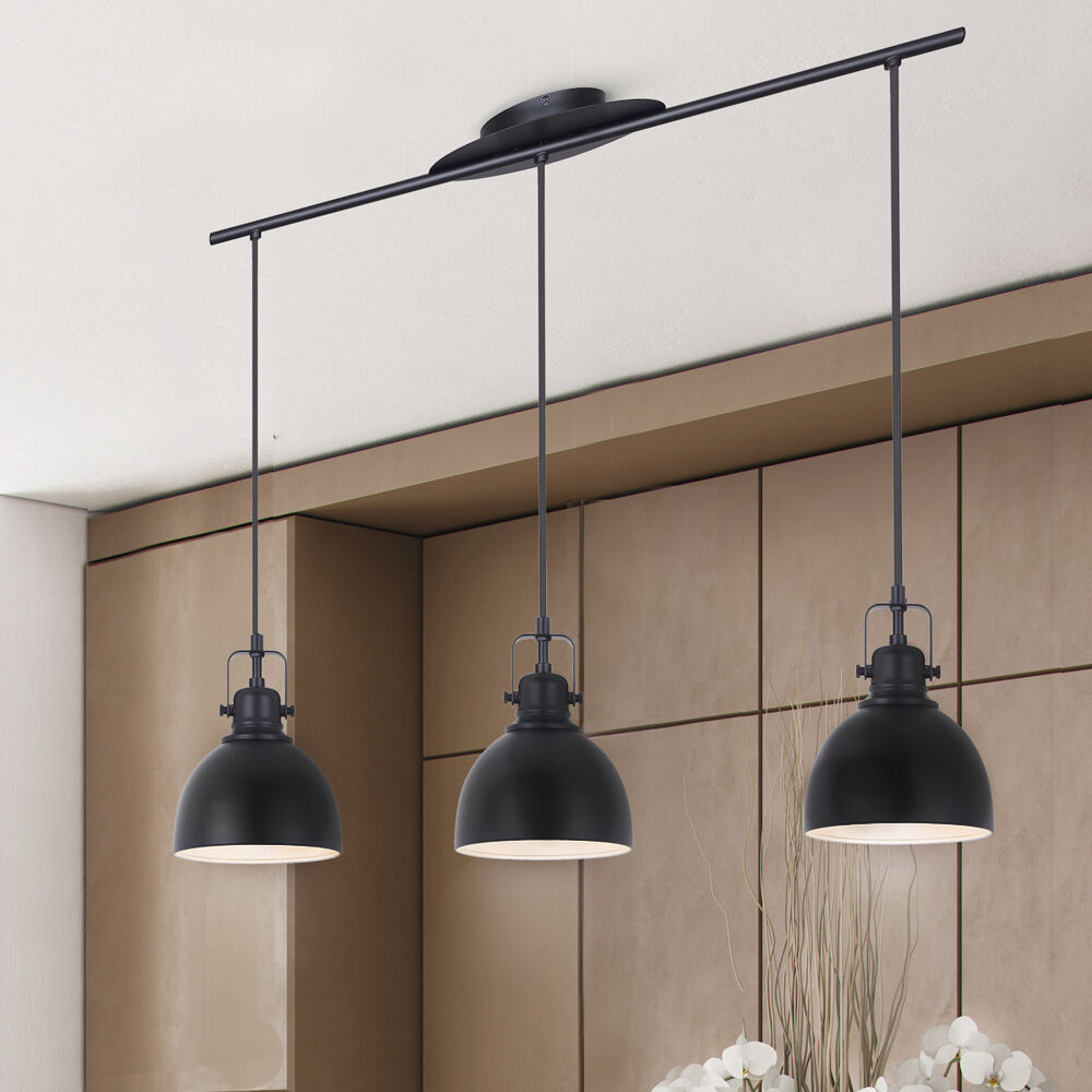 Polo 3 Light 29.5 inch Black Pendant Ceiling Light