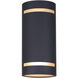 Ravyn 2 Light 6 inch Black Outdoor Lantern