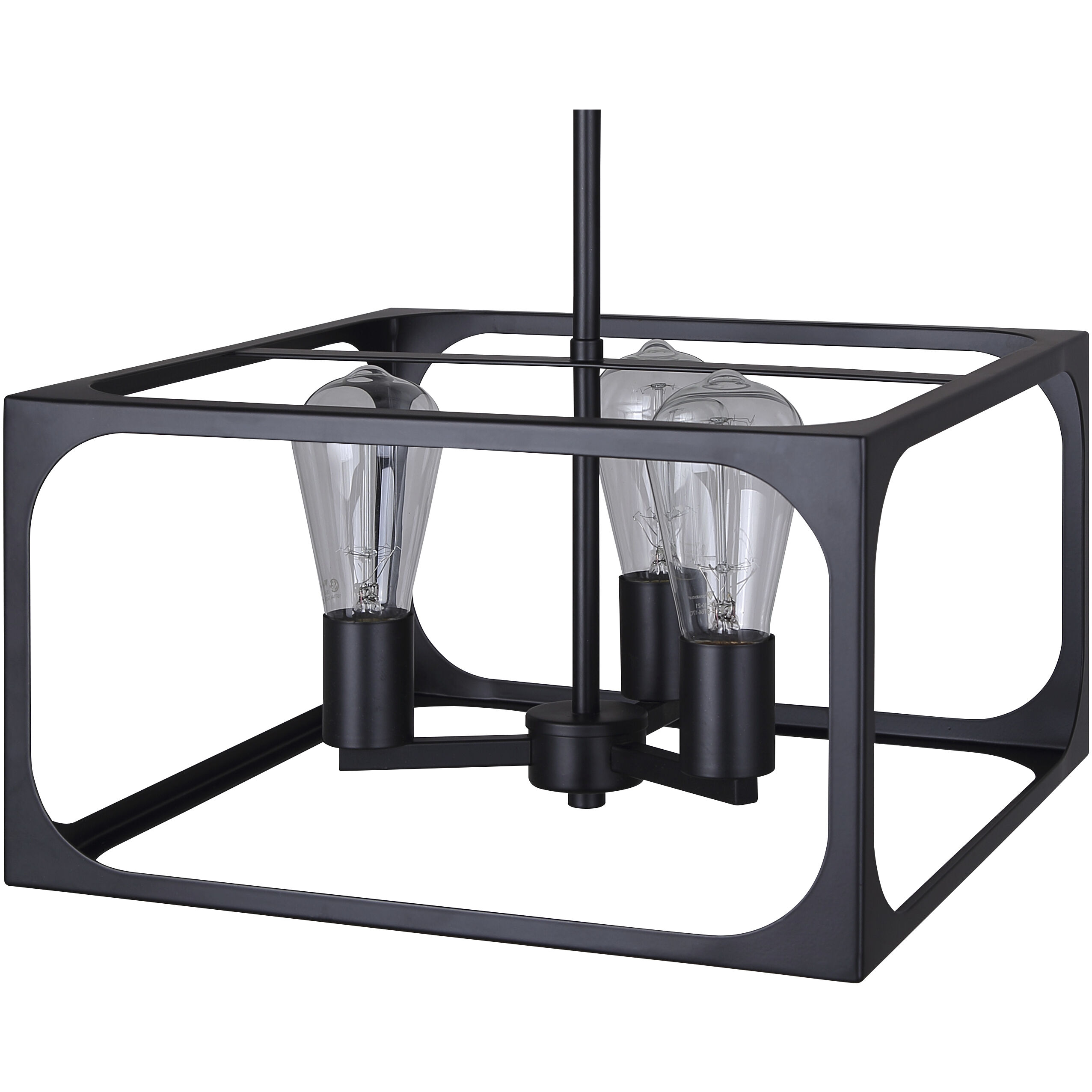 Zelie 3 Light 13.75 inch Black Chandelier Ceiling Light