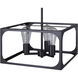 Zelie 3 Light 13.75 inch Black Chandelier Ceiling Light