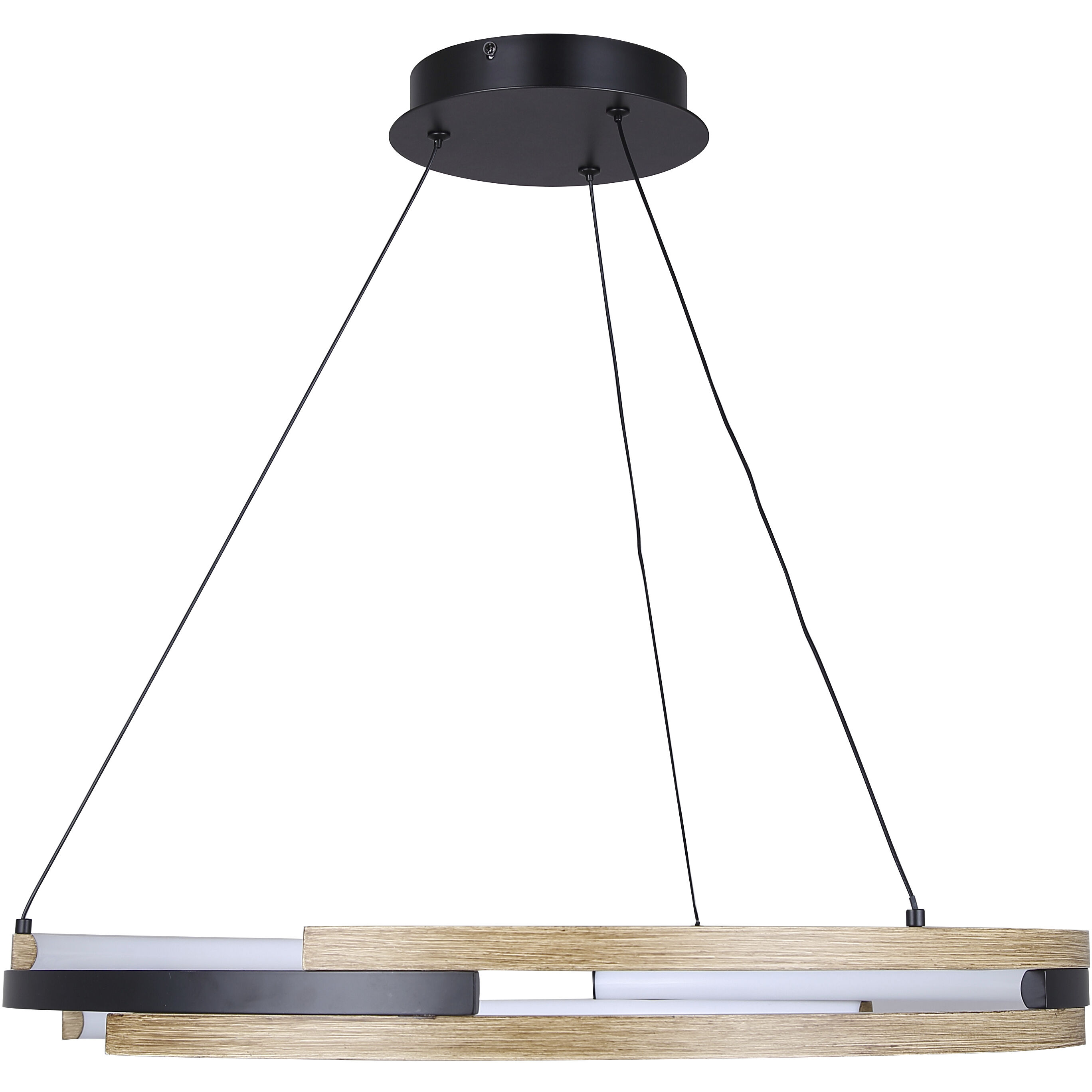 Azria LED 23.75 inch Matte Black Chandelier Ceiling Light