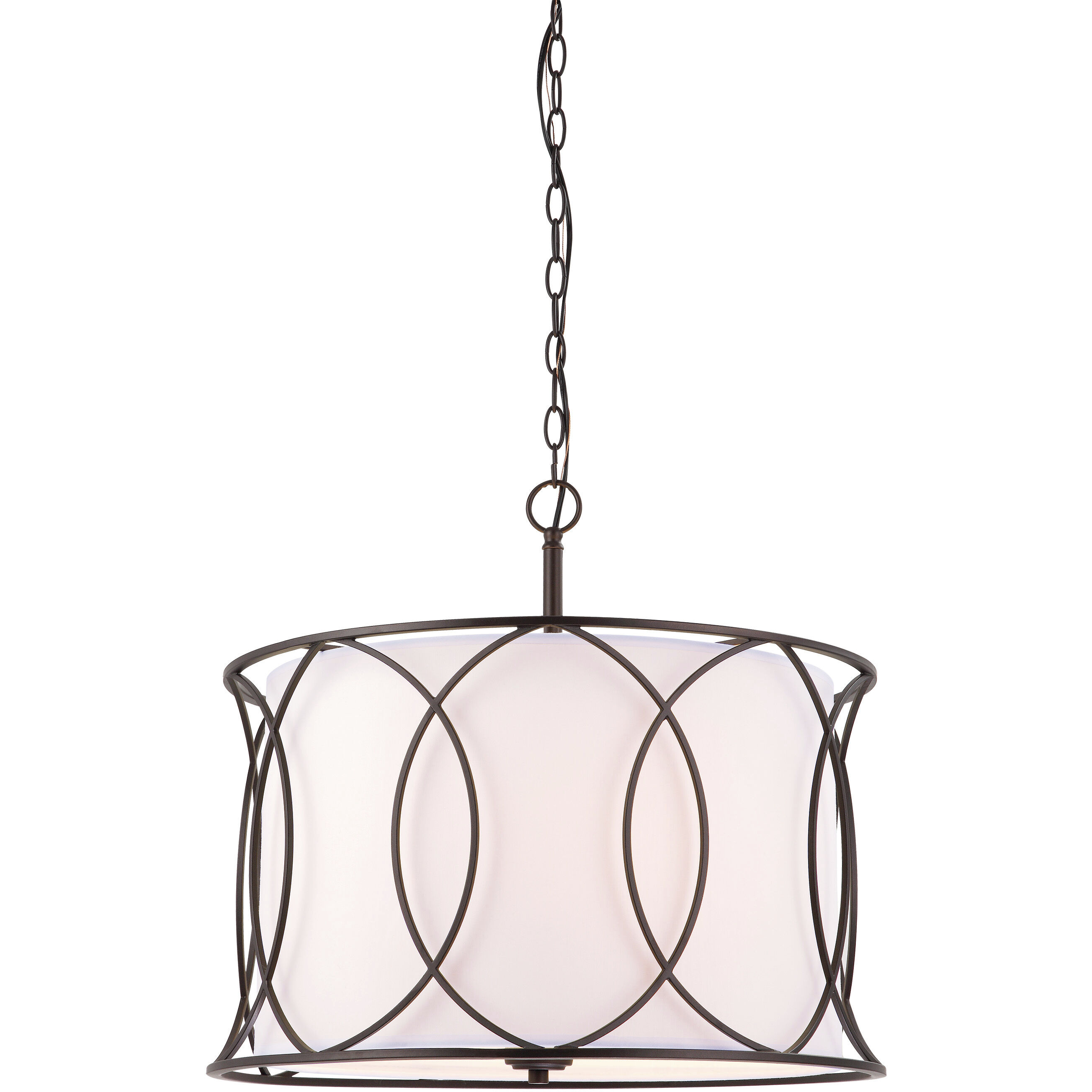 Madison 3 Light 21 inch Oil Rubbed Bronze Chandelier Ceiling Light