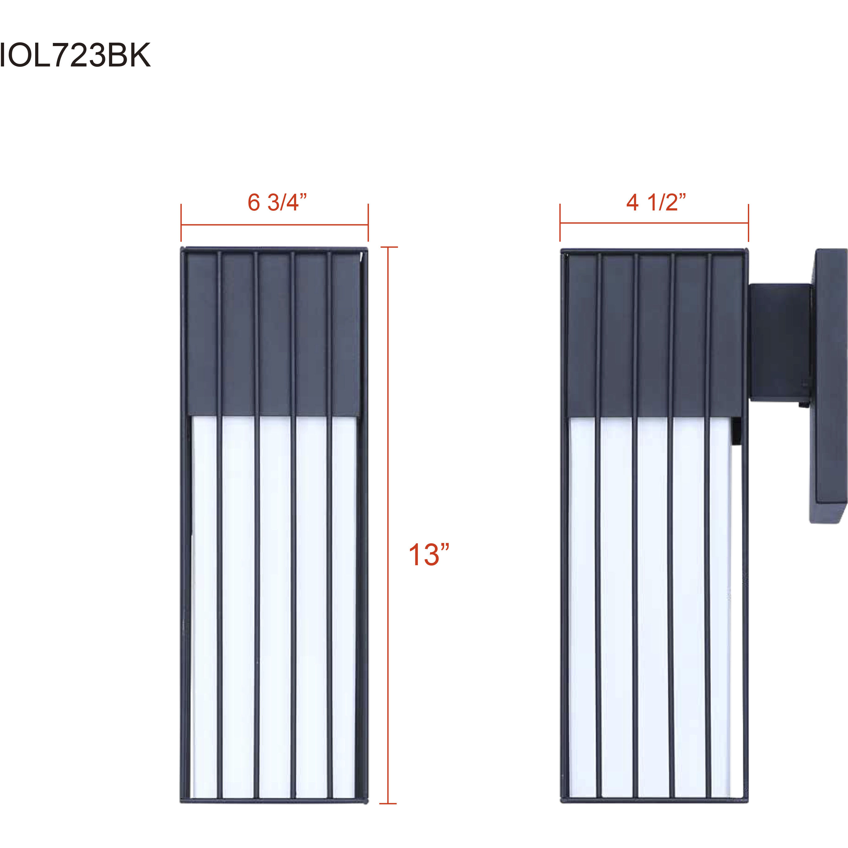 Oslo 1 Light 4.5 inch Black Outdoor Lantern