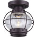 Madison 1 Light 8 inch Oil Rubbed Bronze Flush Mount Ceiling Light