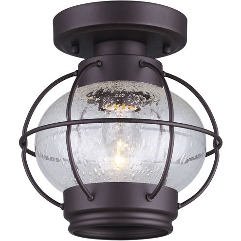 Madison 1 Light 8 inch Oil Rubbed Bronze Flush Mount Ceiling Light