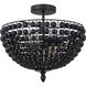 Burkley 2 Light 16 inch Matte Black Semi-Flush Mount Ceiling Light