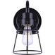 Dree 1 Light 7 inch Black Vanity Light Wall Light