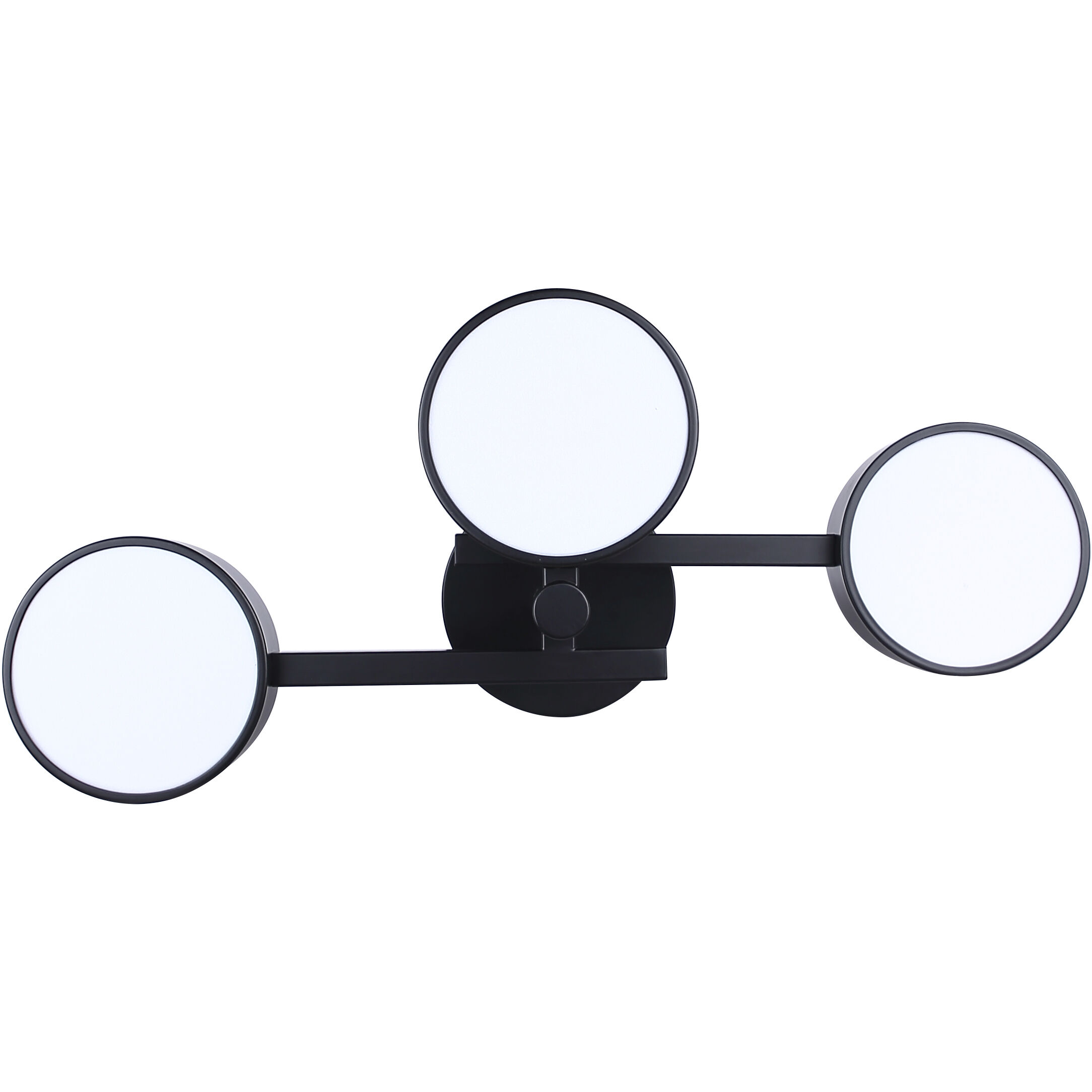 Montgomery LED 24.25 inch Black Semi-Flush Mount Ceiling Light