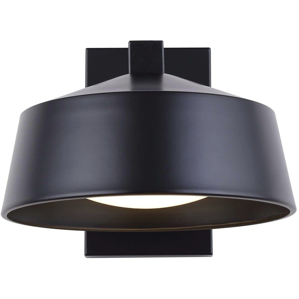 Crue LED 7.88 inch Black Outdoor Wall Light