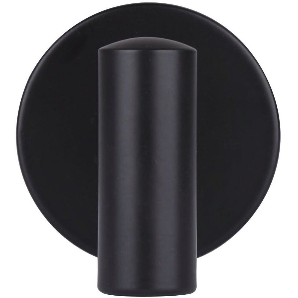 Cain 2 inch Black Robe Hook