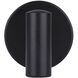 Cain 2 inch Black Robe Hook