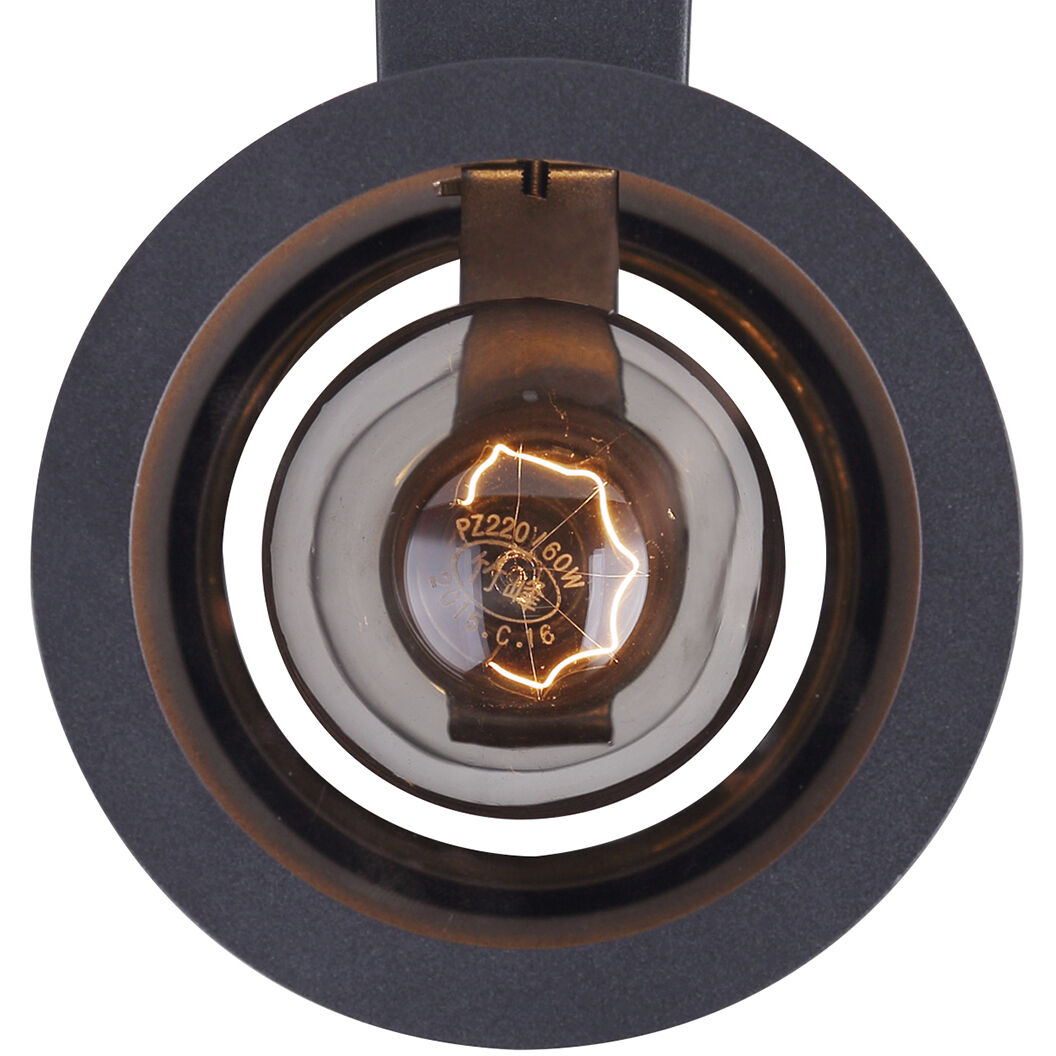 Madison 2 Light 12 inch Black Outdoor Wall Light