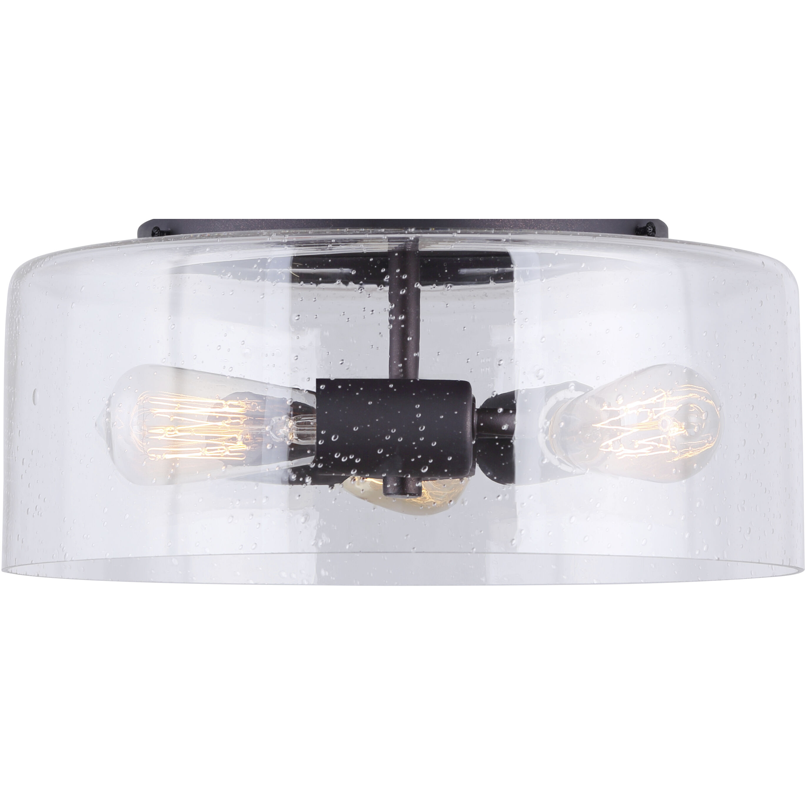 Madison 3 Light 13 inch Oil Rubbed Bronze Semi-Flush Ceiling Light