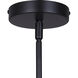 Bellamy 3 Light 22 inch Black Chandelier Ceiling Light in Black Rattan