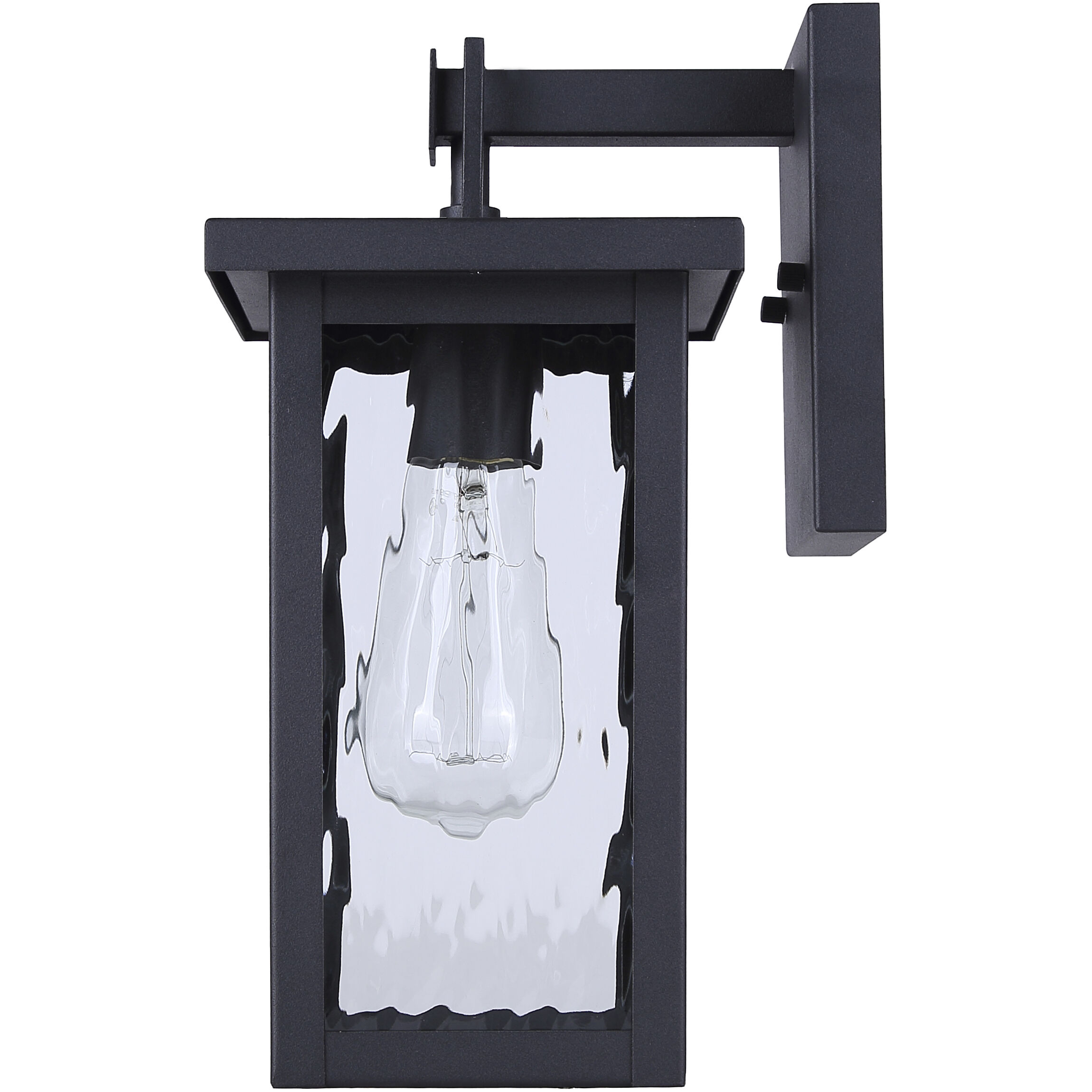 Shana 1 Light 12 inch Black Outdoor Wall Lantern