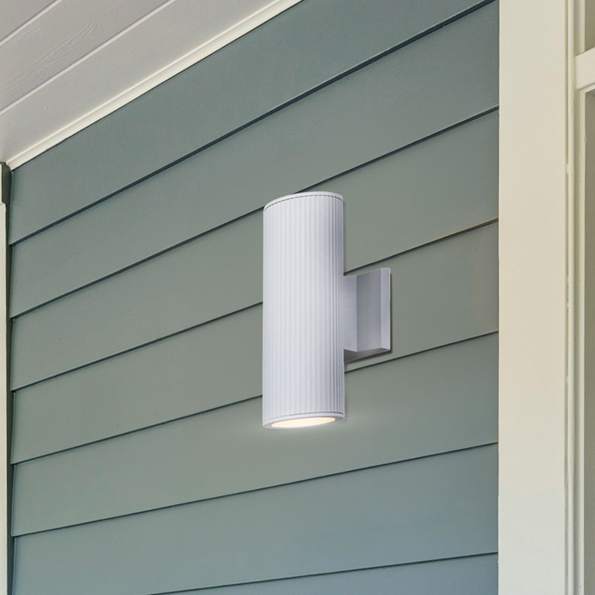 Rexton 2 Light 11.75 inch White Outdoor Wall Lantern