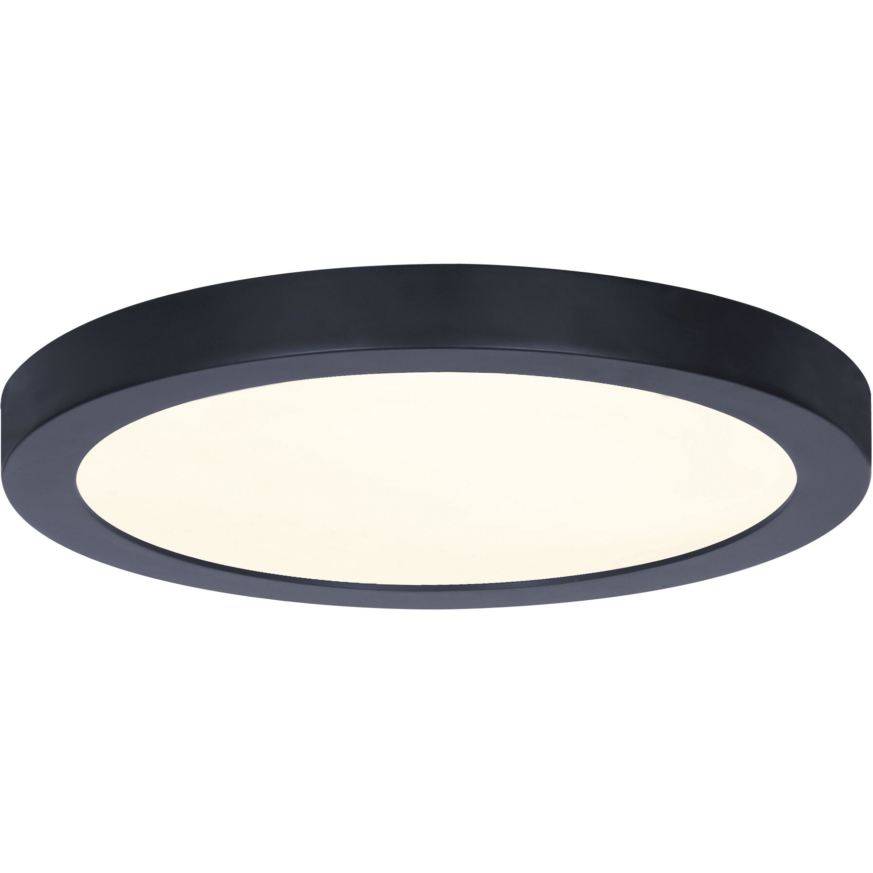 Signature LED 11 inch Matte Black Disk Light